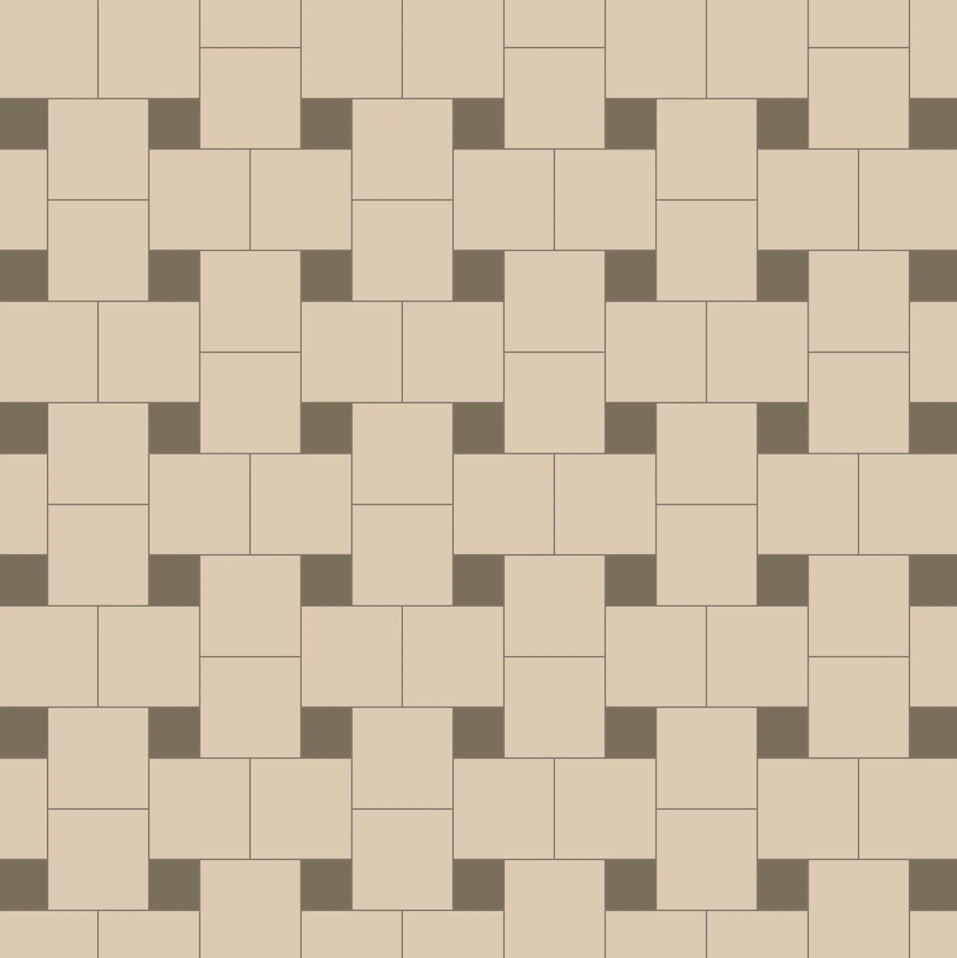Klinker Victorian Floor Tiles mönster Helsinki White / Green