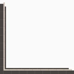 Klinker Victorian Floor Tiles bård 123 mm Dover White / Black