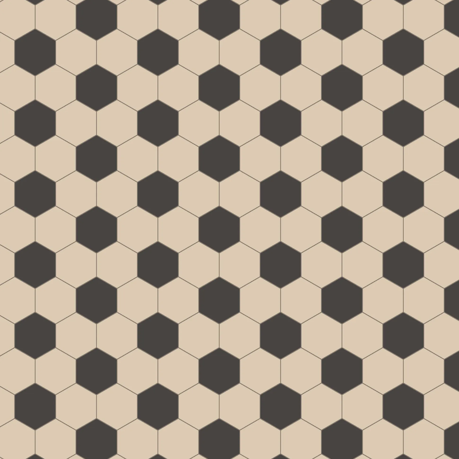 Klinker Victorian Floor Tiles mönster Barcelona Black / White