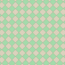 Klinker Victorian Floor Tiles mönster Funkis Spring Green / White