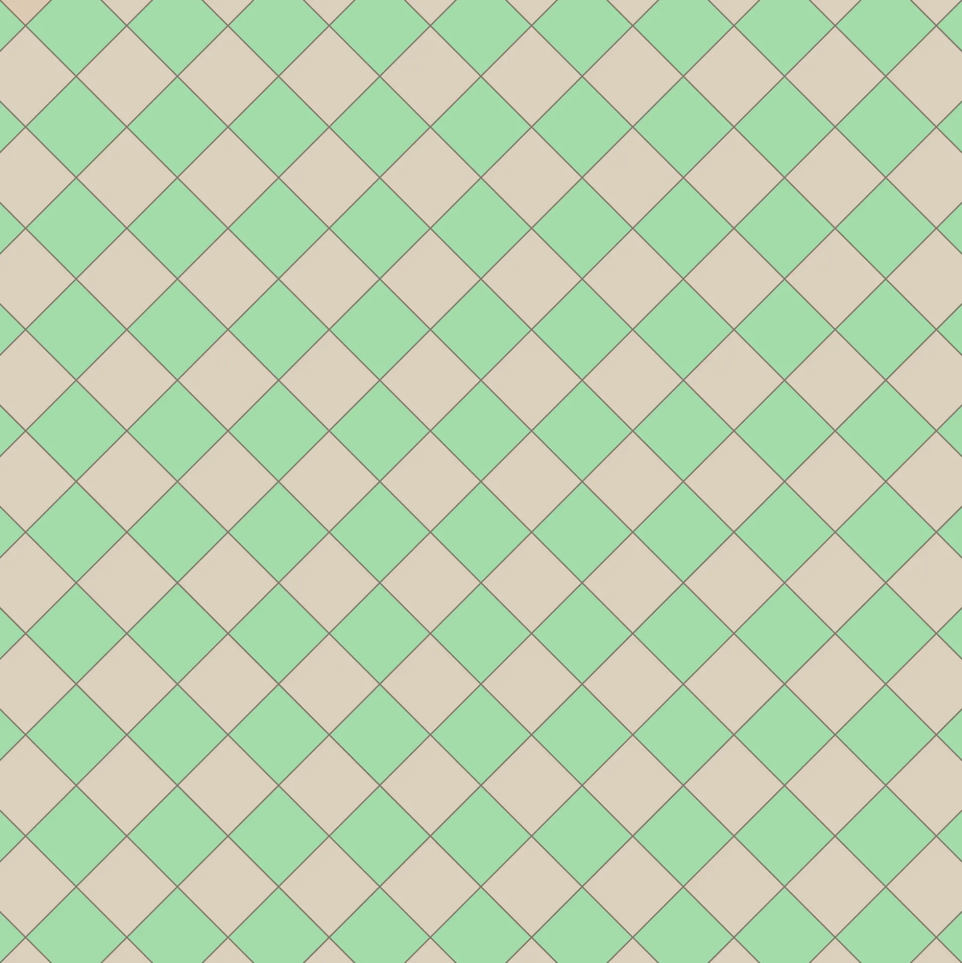 Klinker Victorian Floor Tiles mönster Funkis Spring Green / White