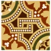 Klinker Victorian Floor Tiles mönstrad Salisbury Green