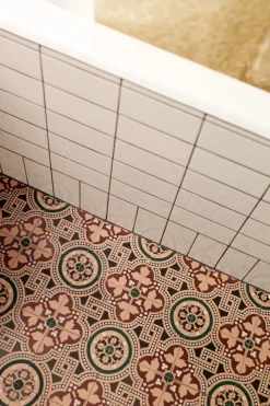 Klinker Victorian Floor Tiles mönstrad Salisbury Green