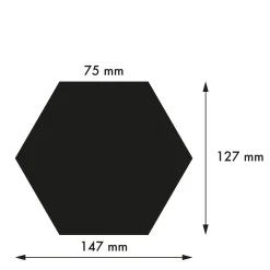 Klinker Victorian Floor Tiles hexagon 15 cm White
