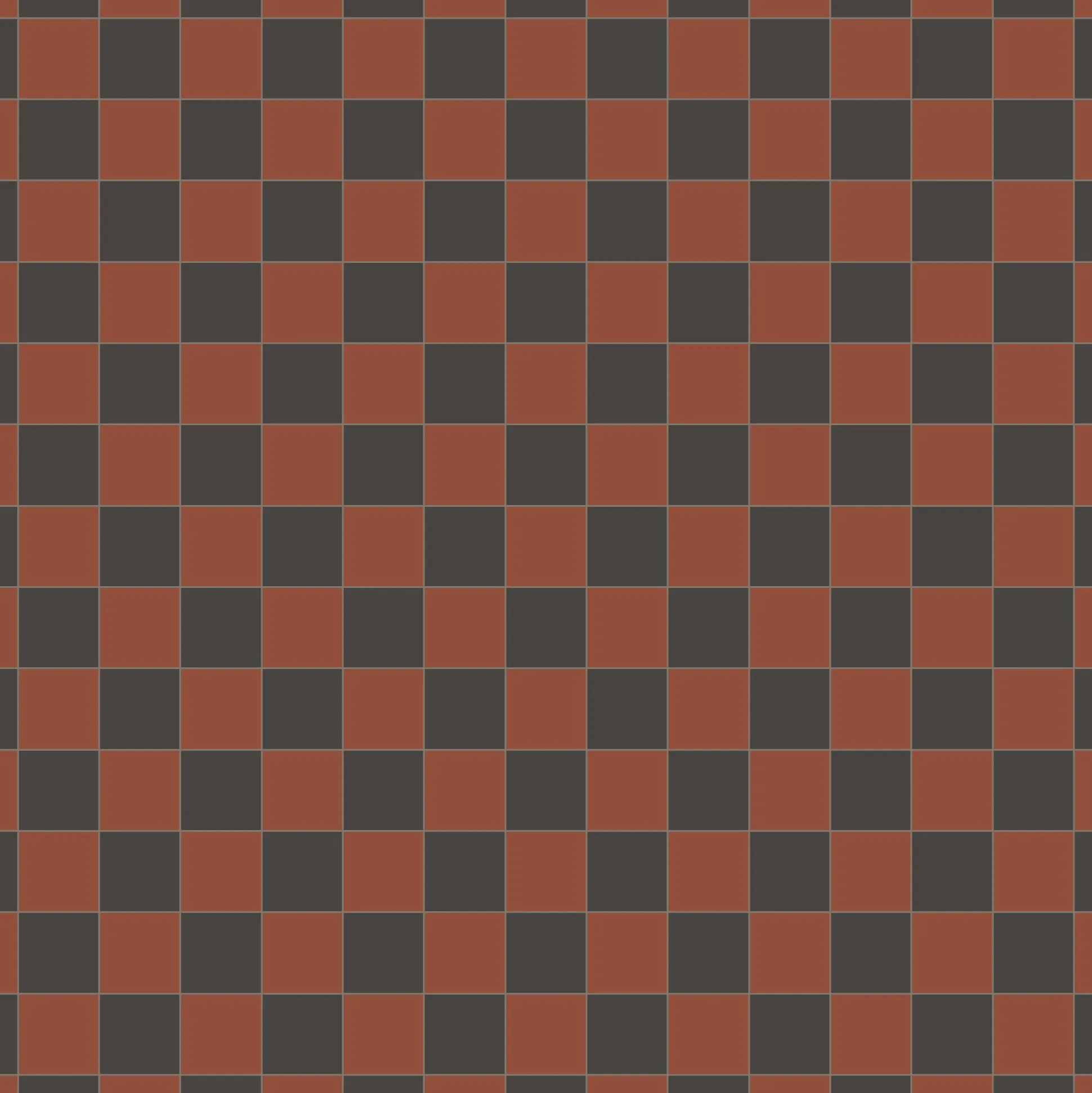 Klinker Victorian Floor Tiles mönster Funkis Red / Black