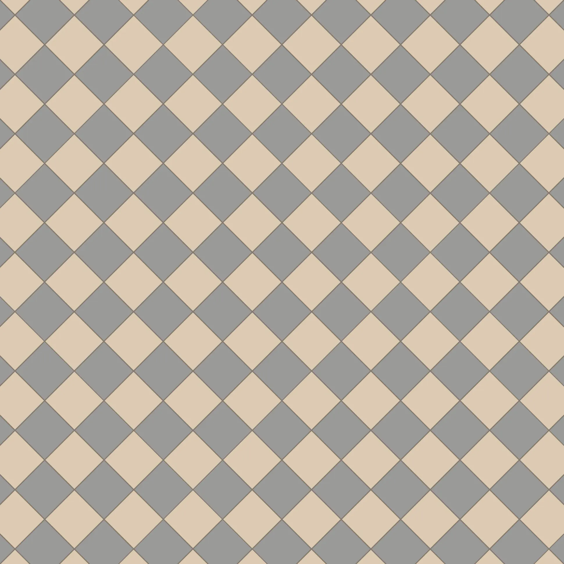 Klinker Victorian Floor Tiles mönster Funkis Grey / White