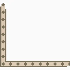 Klinker Victorian Floor Tiles bård Claire Green / White