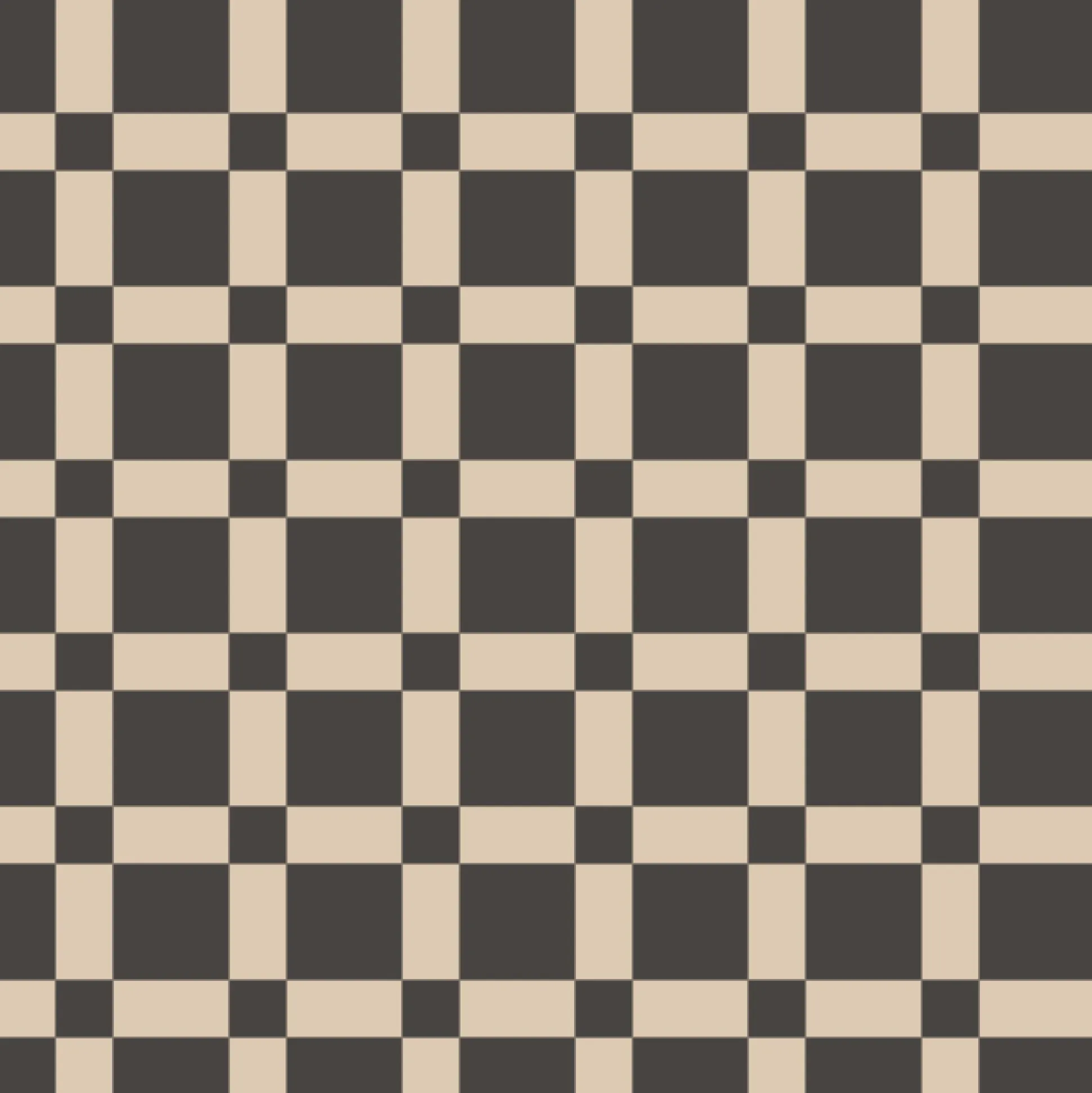 Klinker Victorian Floor Tiles mönster Edinburgh Black / White