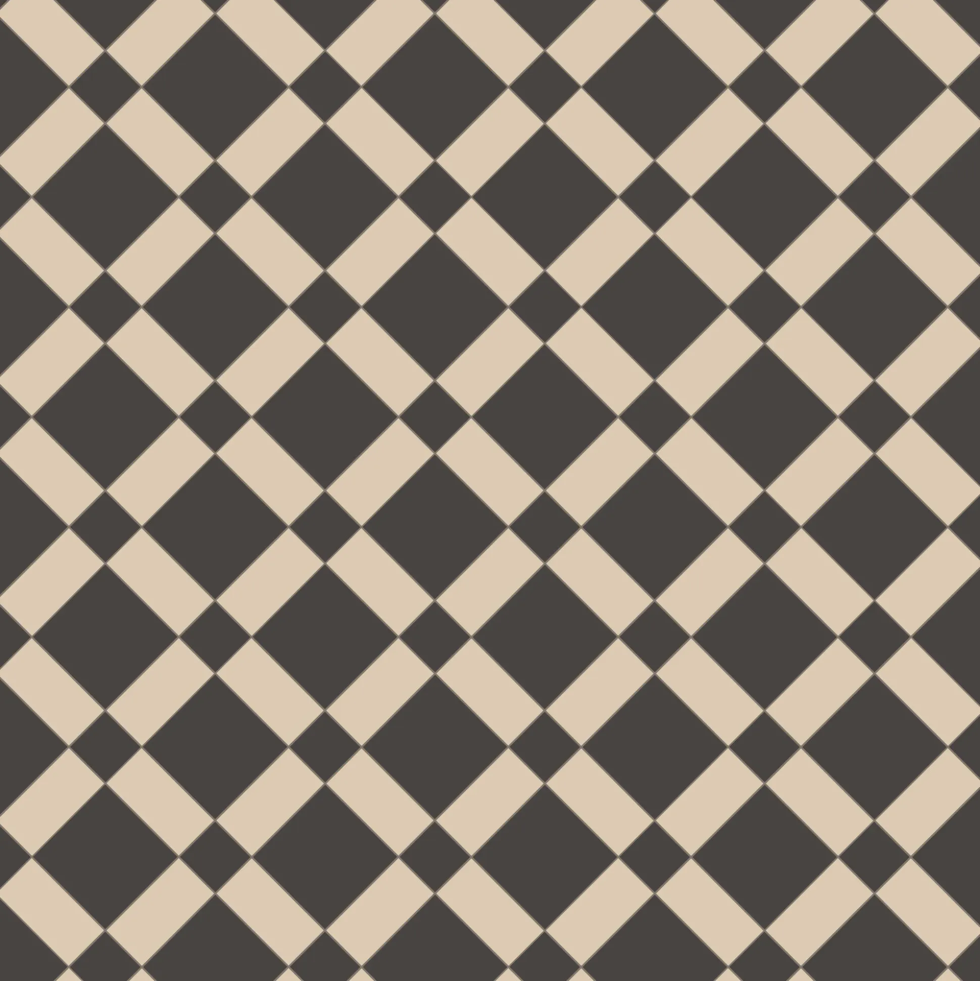 Klinker Victorian Floor Tiles mönster Edinburgh Black / White
