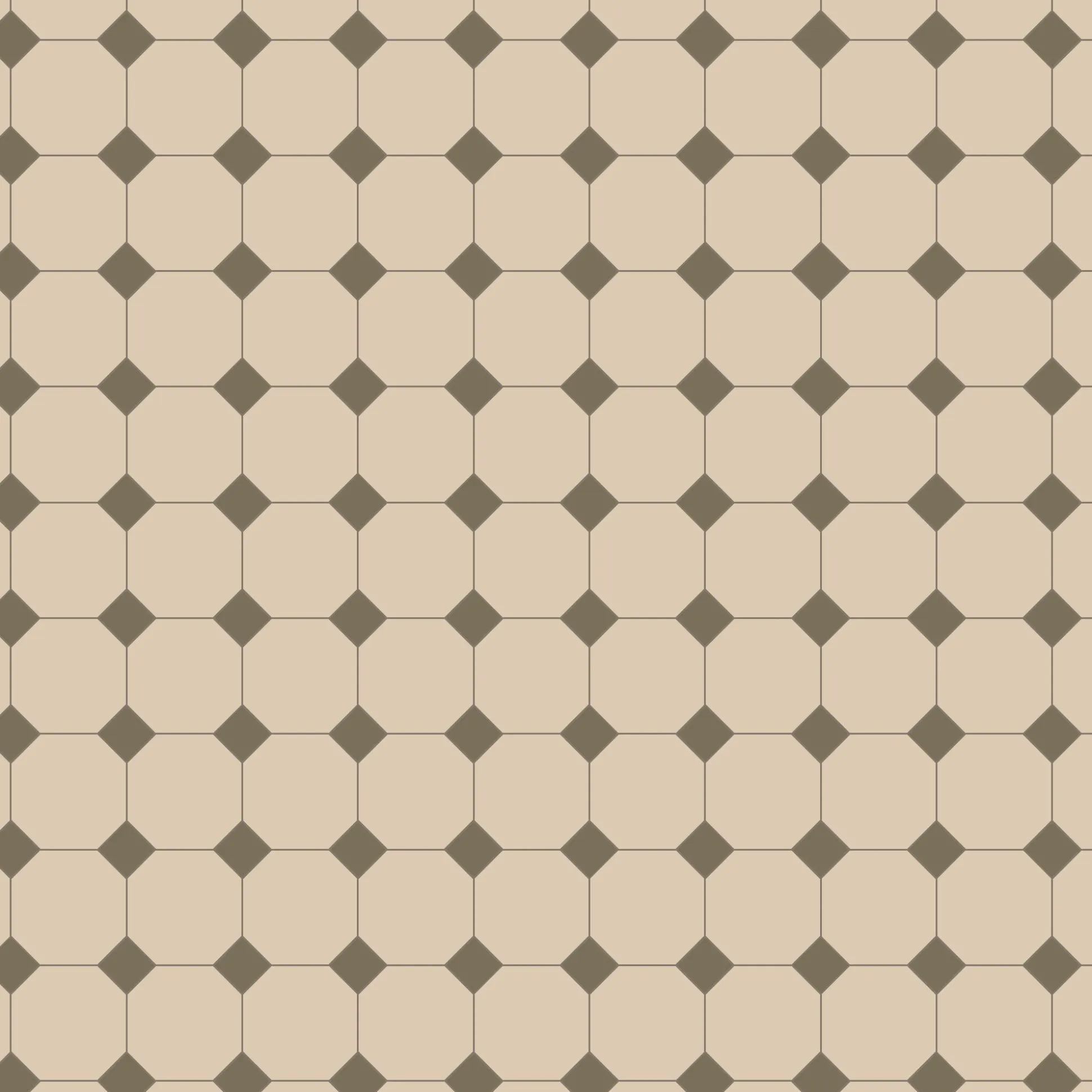 Klinker Victorian Floor Tiles mönster York White / Green
