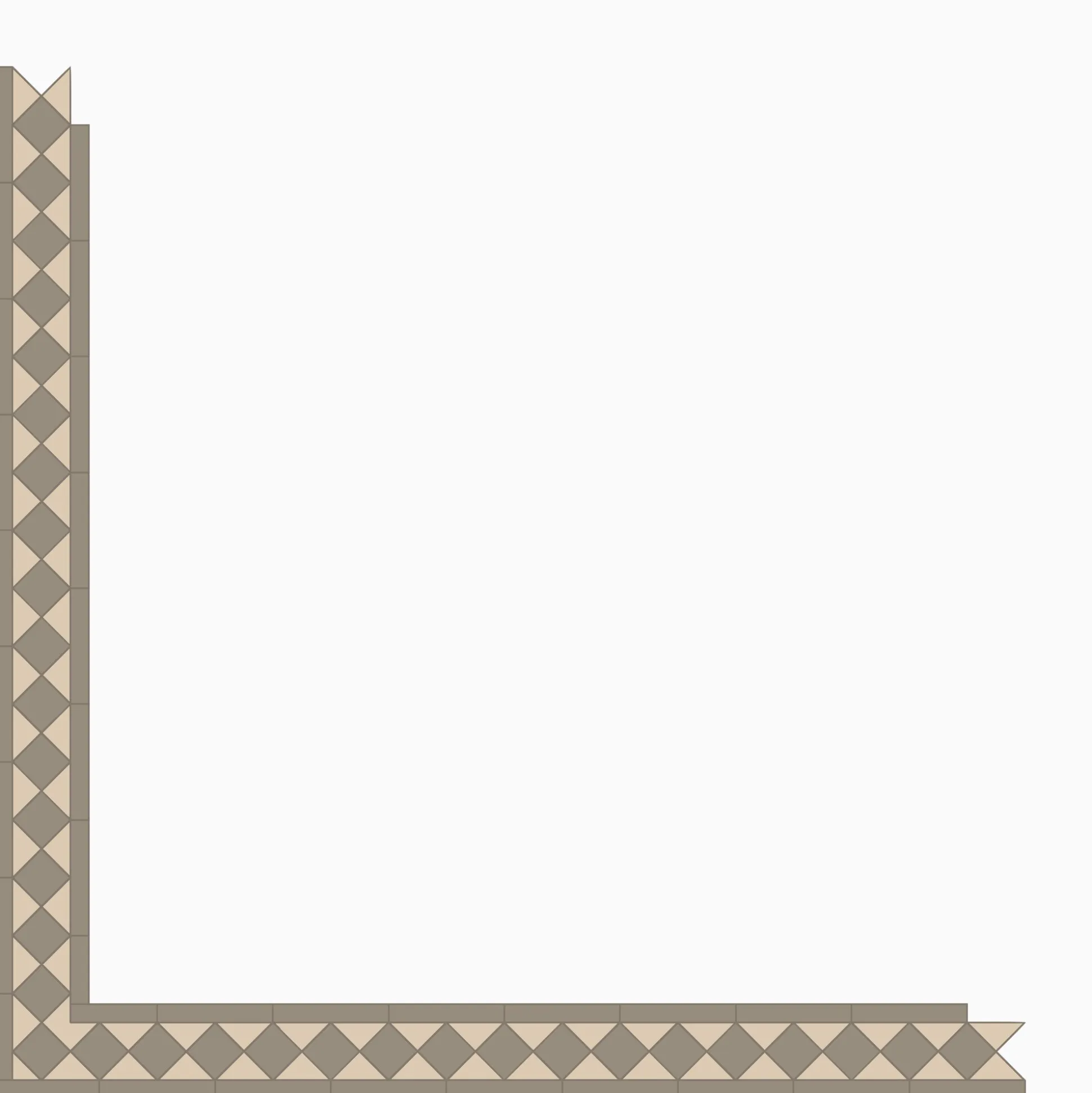 Klinker Victorian Floor Tiles bård Kingsley Holkham Dune / White