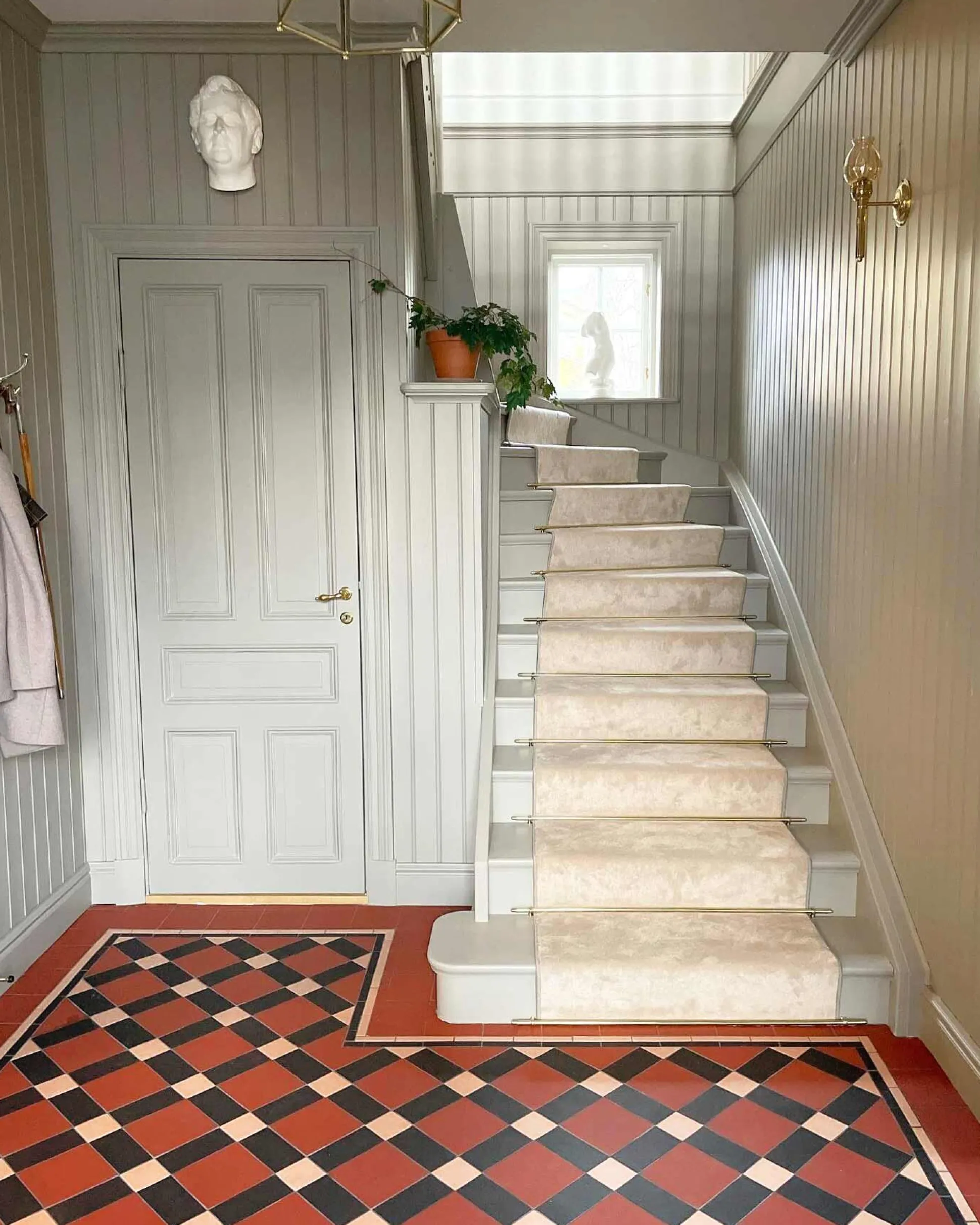 Klinker Victorian Floor Tiles bård Donner Dover White / Black