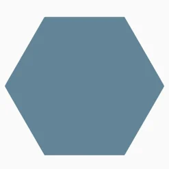 Klinker granitkeramik hexagon 11,5x10 cm Blå