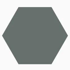 Klinker granitkeramik hexagon 11,5x10 cm Grön