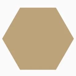 Klinker granitkeramik hexagon 11,5x10 cm Gul
