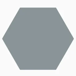 Klinker granitkeramik hexagon 11,5x10 cm Ljusblå