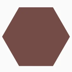 Klinker granitkeramik hexagon 11,5x10 cm Röd
