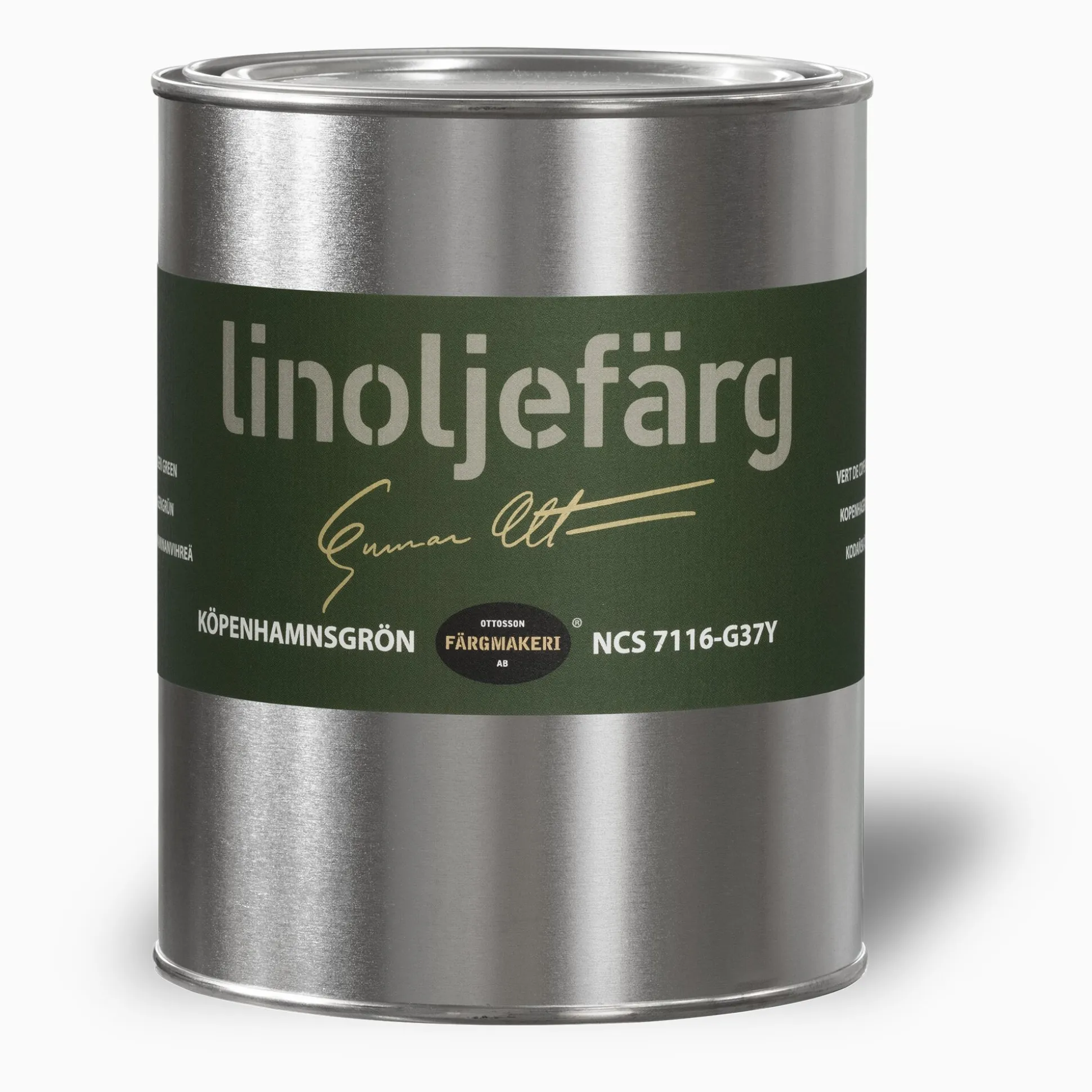 Köpenhamnsgrön linoljefärg 3 liter