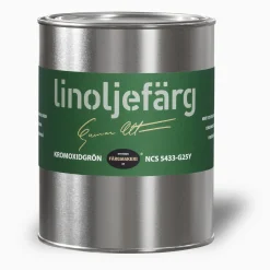 Kromoxidgrön linoljefärg provburk