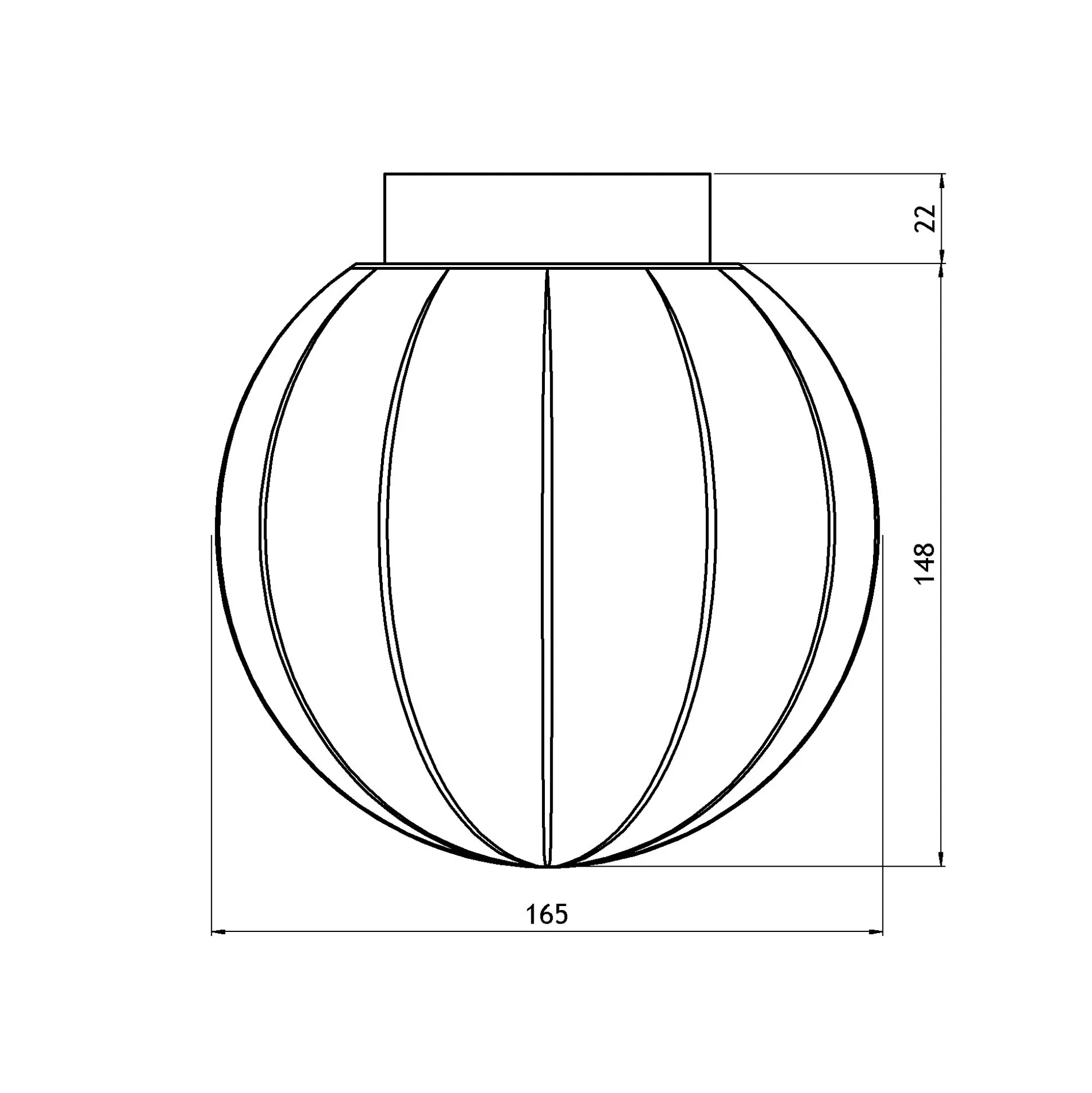 Lampa Deco rak gul/brun
