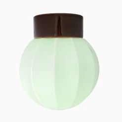 Lampa Deco rak pastellgrön/brun IP20
