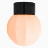 Lampa Deco rak pastellrosa/svart IP54