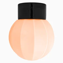 Lampa Deco rak pastellrosa/svart IP54