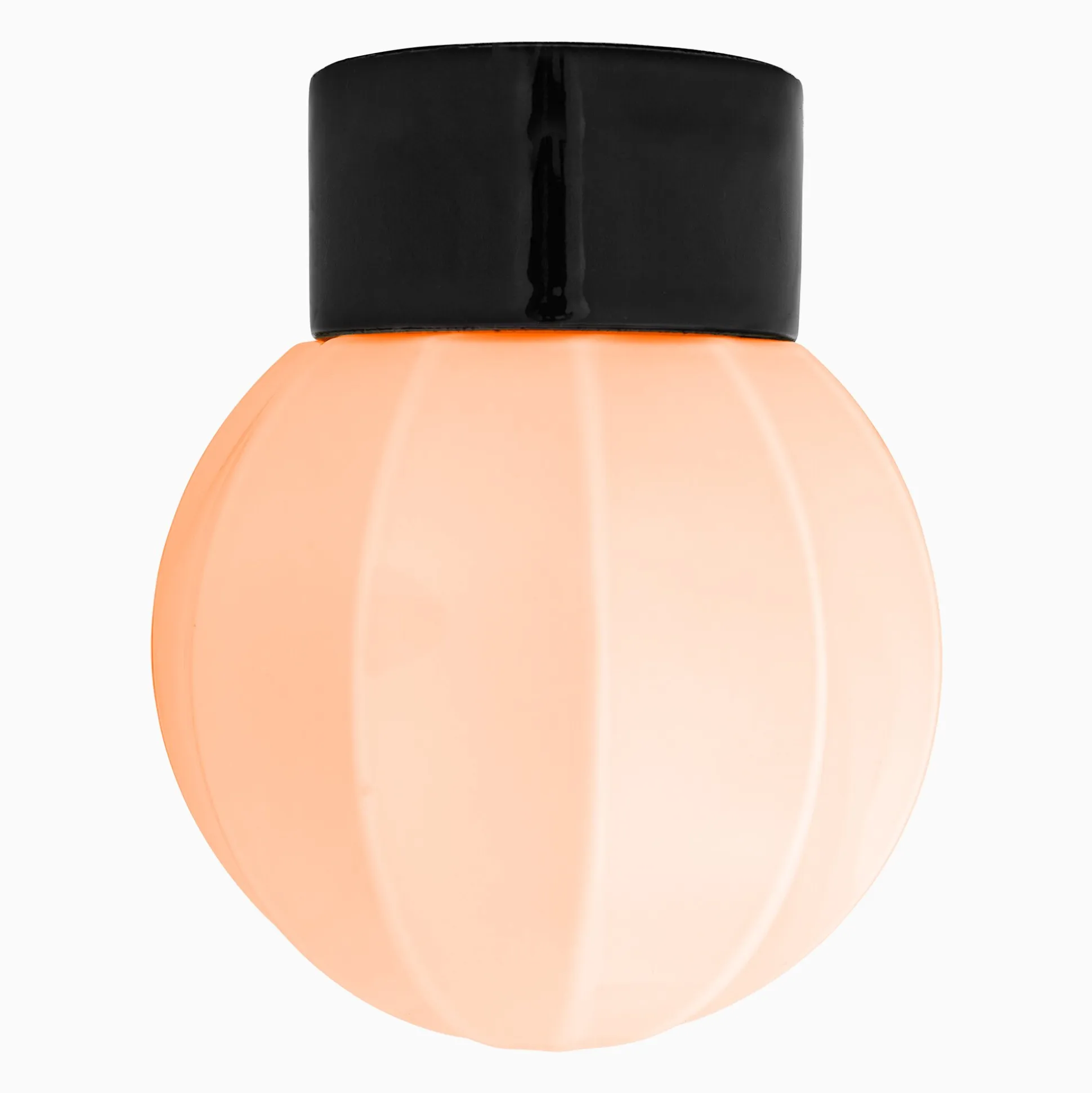 Lampa Deco rak pastellrosa/svart IP54