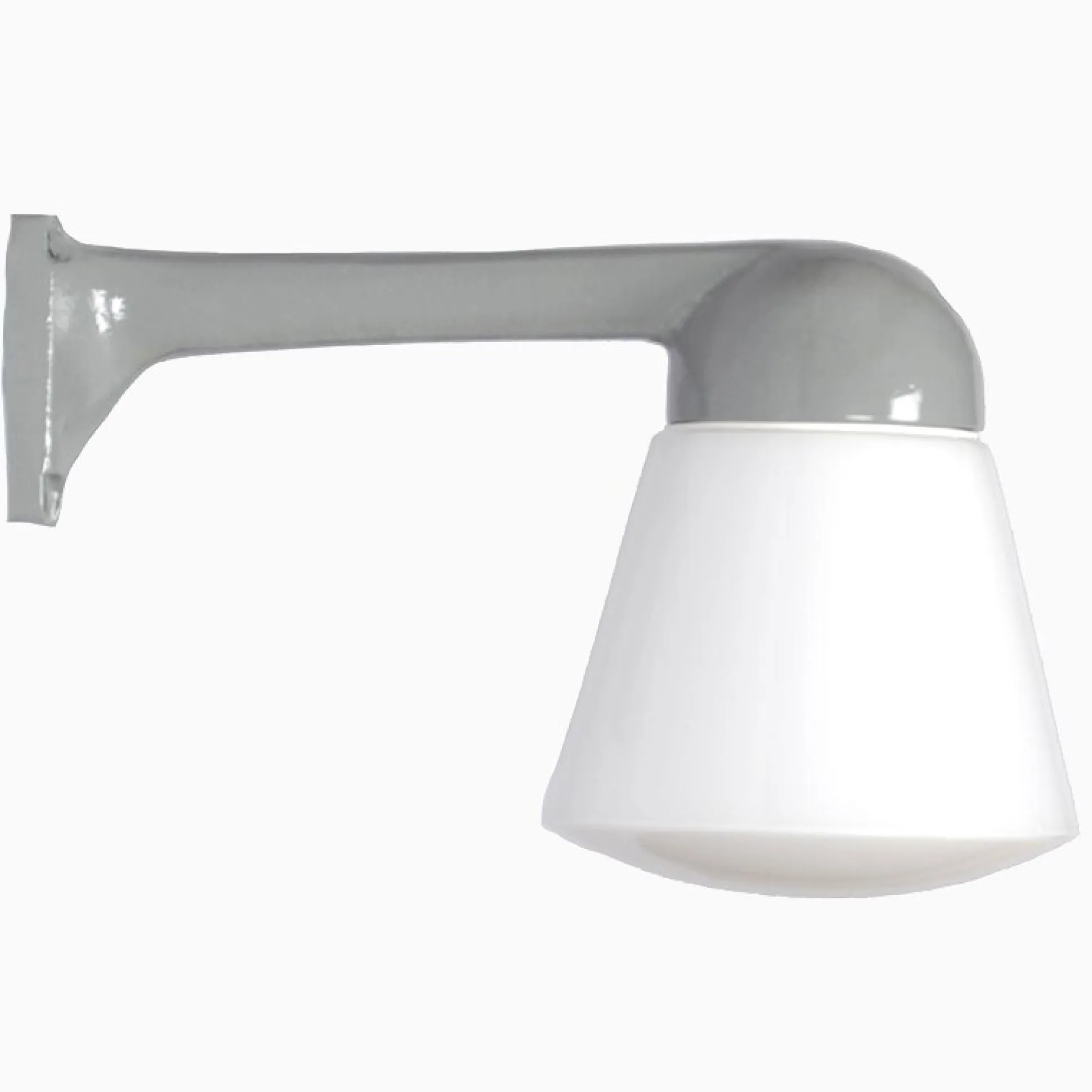 Lampa Funkis 1950 Grå Rak Kon