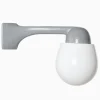 Lampa Funkis 1950 Hörn Grå Rak Päron