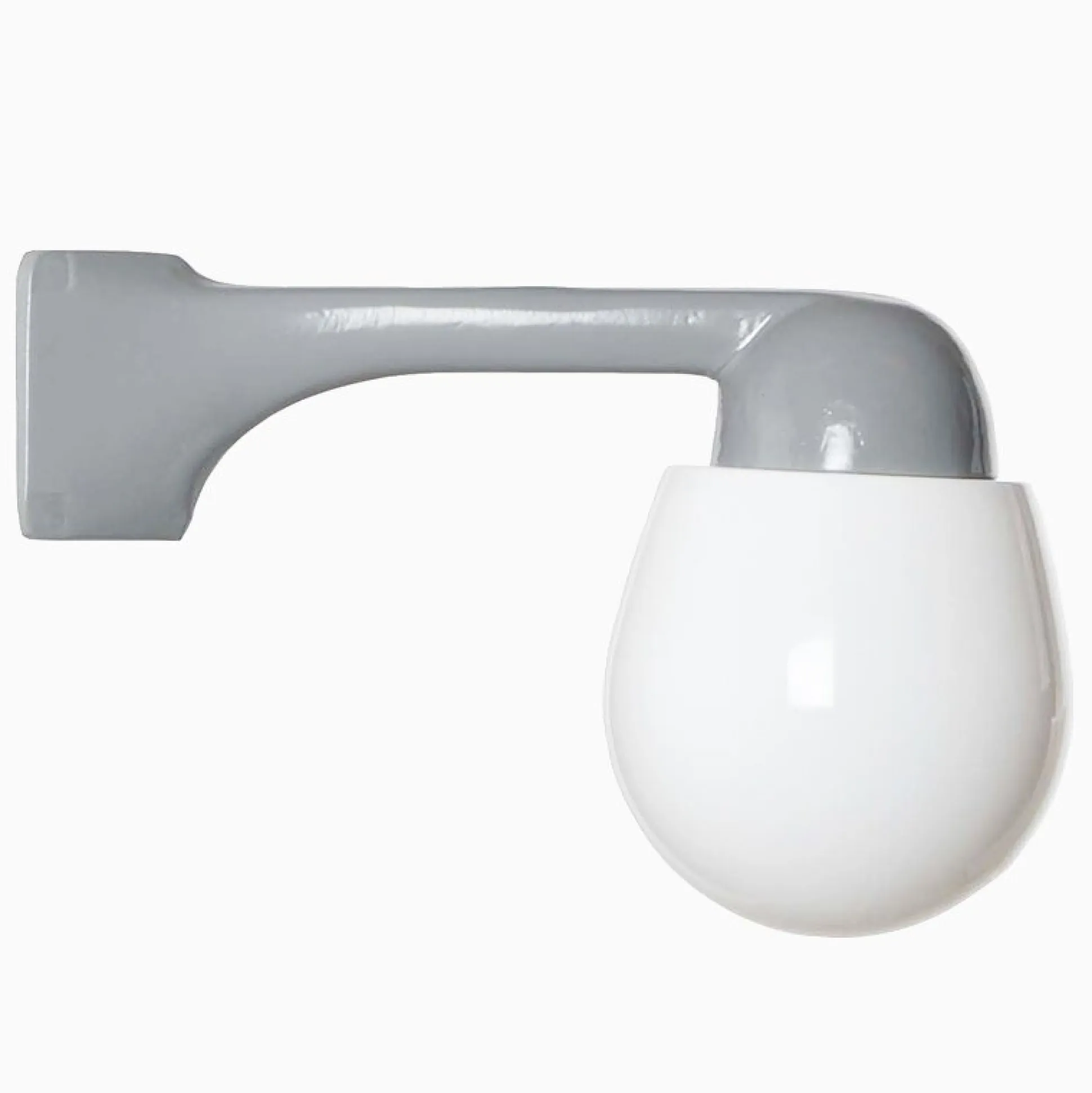 Lampa Funkis 1950 Hörn Grå Rak Päron