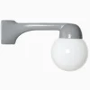 Lampa Funkis 1950 Hörn Grå Rak Klot