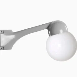 Lampa Funkis 1950 Hörn Grå Vinklad Klot