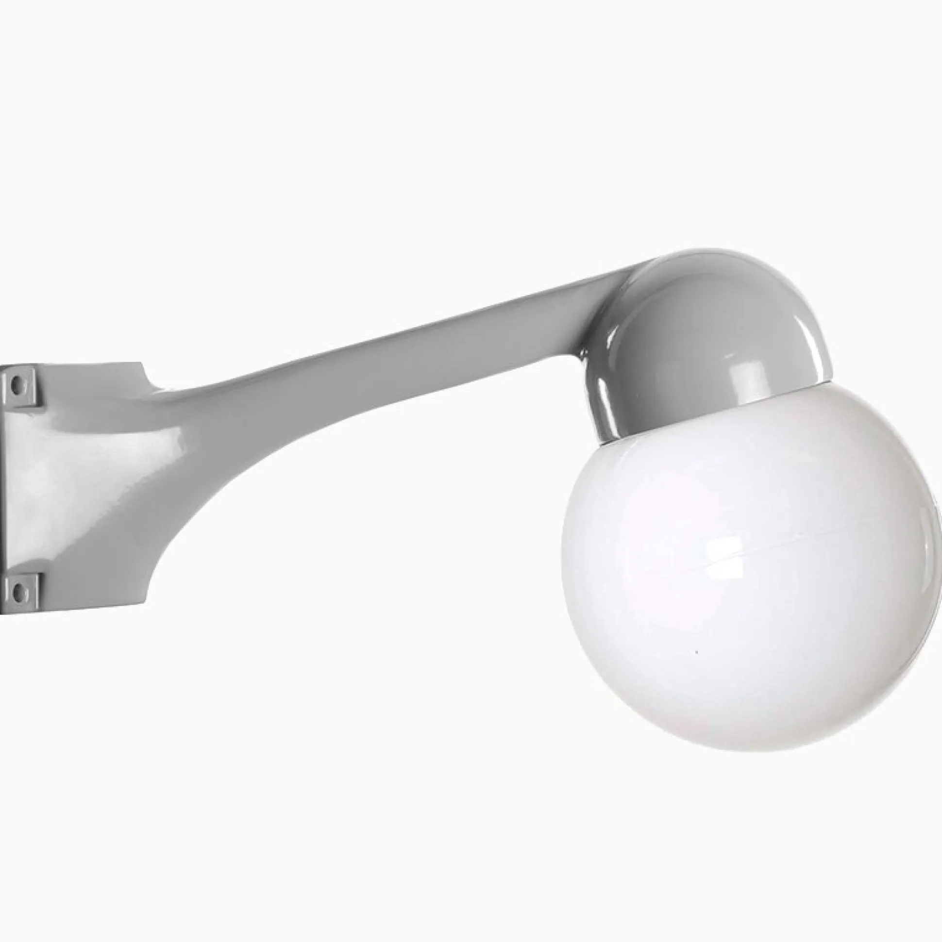 Lampa Funkis 1950 Hörn Grå Vinklad Klot