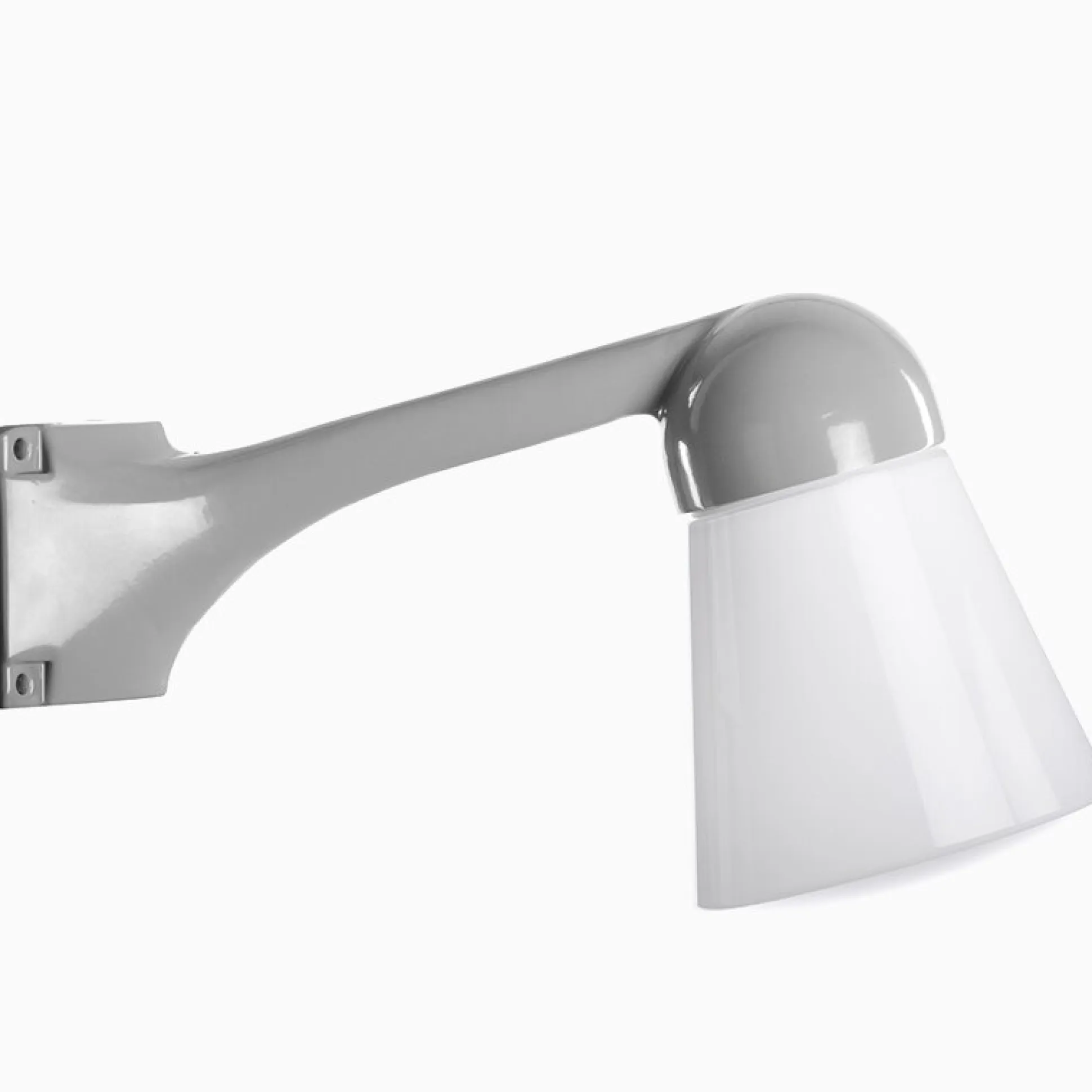 Lampa Funkis 1950 Hörn Grån Vinklad Kon