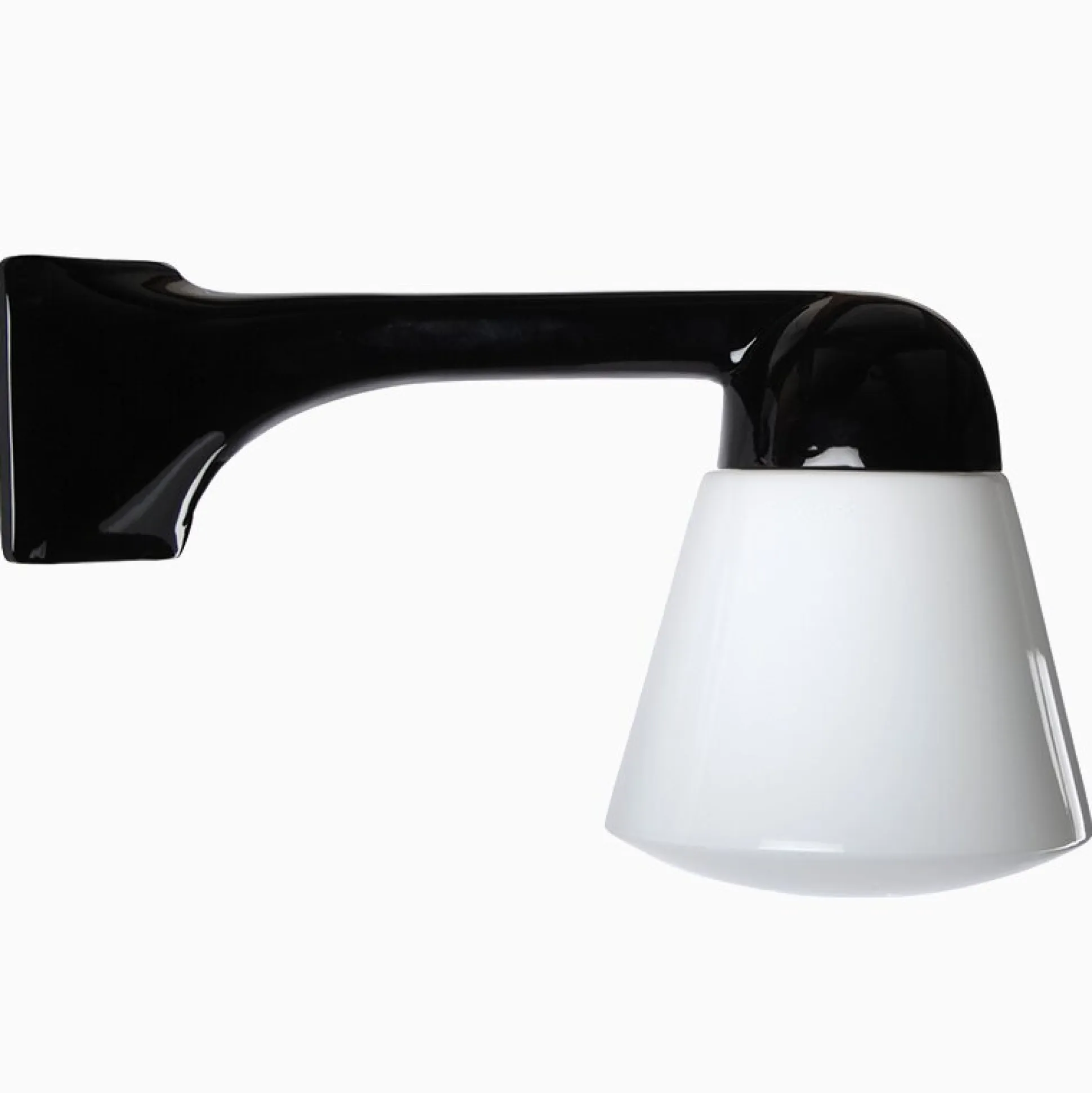 Lampa Funkis 1950 Hörn Svart Rak Kon