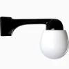 Lampa Funkis 1950 Hörn Svart Rak Päron