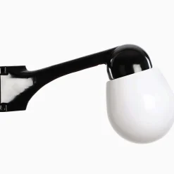 Lampa Funkis 1950 Hörn Svart Vinklad Päron