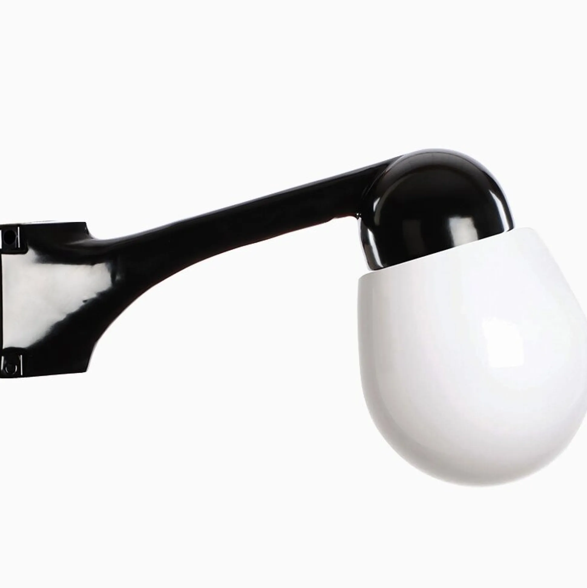 Lampa Funkis 1950 Hörn Svart Vinklad Päron