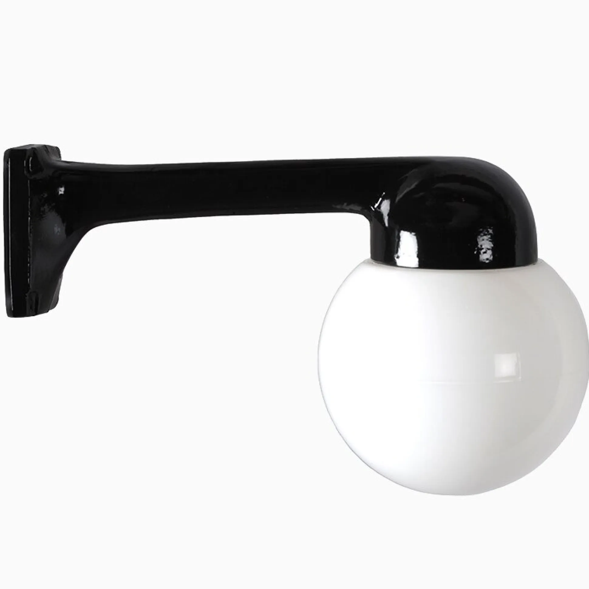 Lampa Funkis 1950 Svart Rak Klot