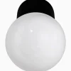 Lampa rak IP20 svart