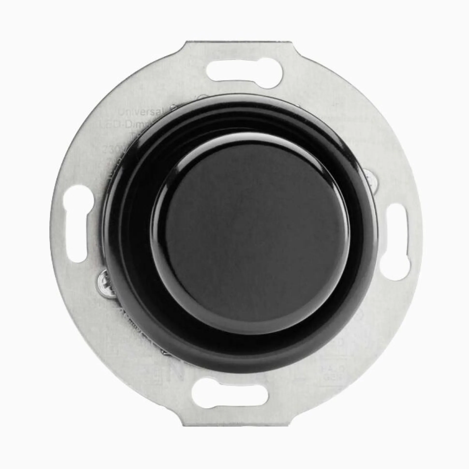 Led-dimmer svart bakelit insats 3-130 W