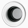 Led-dimmer svart bakelit med glasring 3-130 W