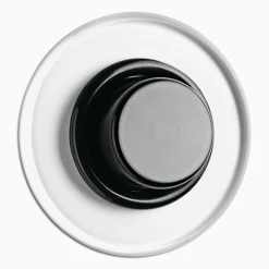 Led-dimmer svart bakelit med glasring 3-130 W