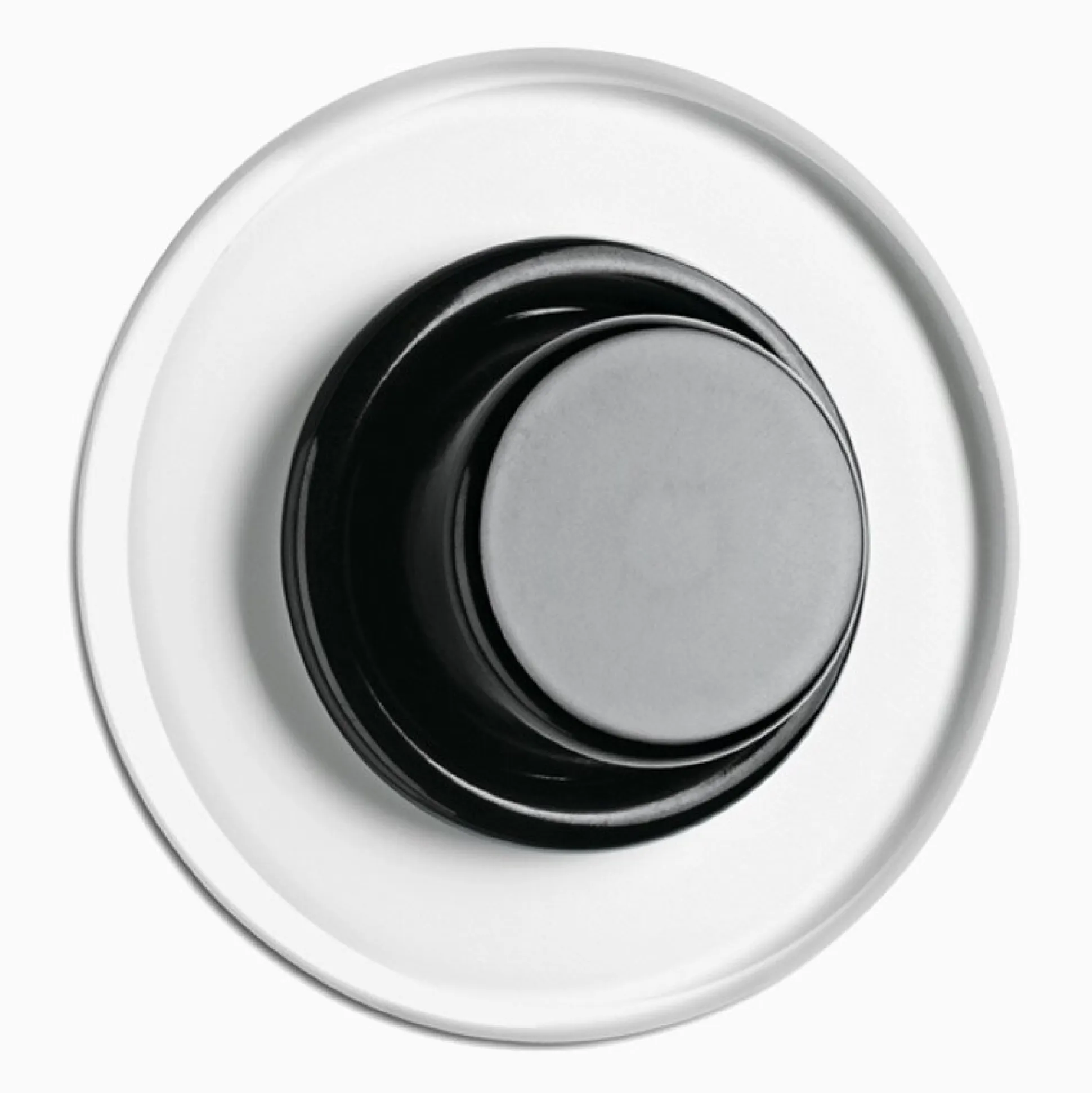 Led-dimmer svart bakelit med glasring 3-130 W