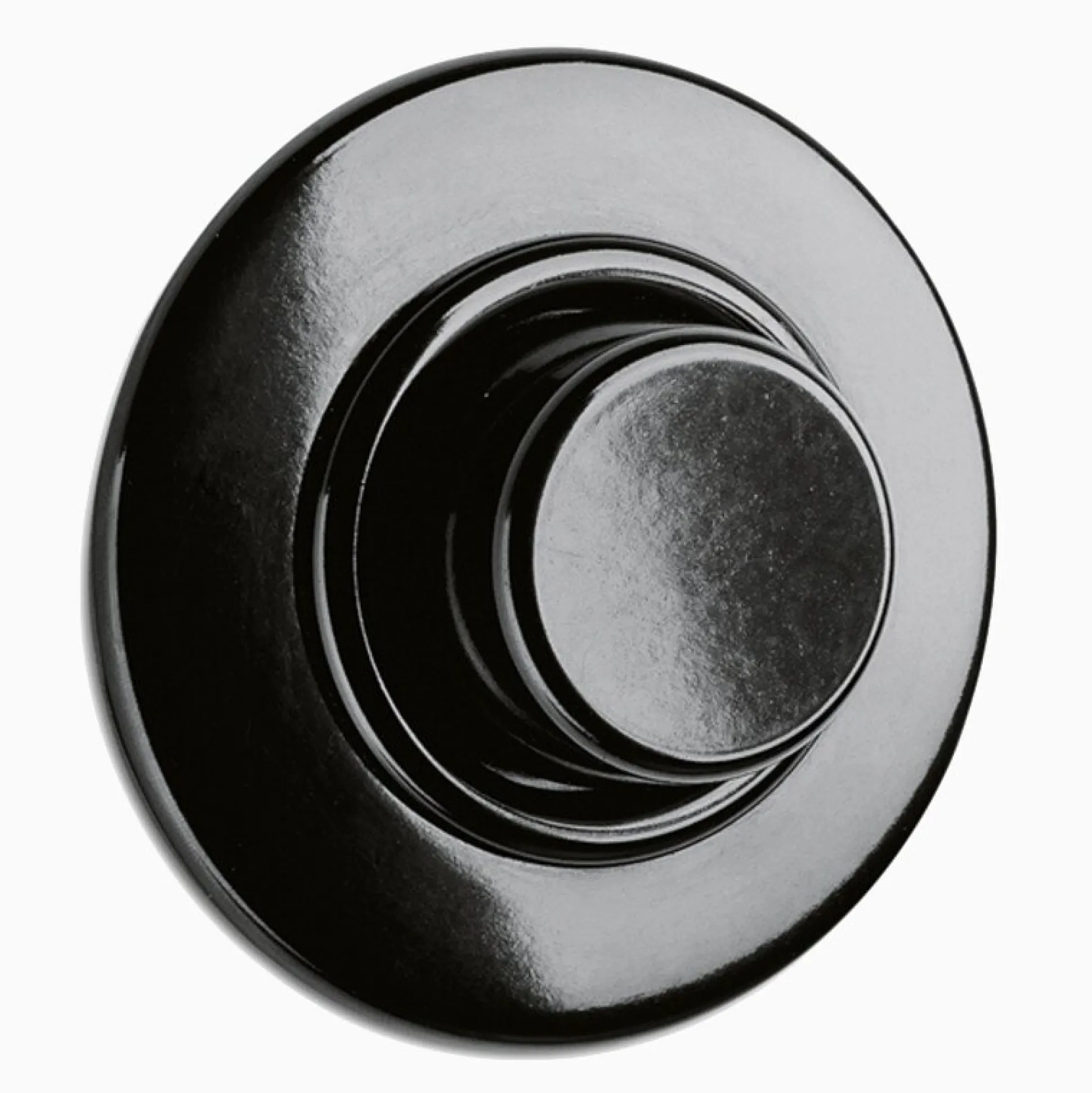 Led-dimmer svart bakelit med ring 3-130 W