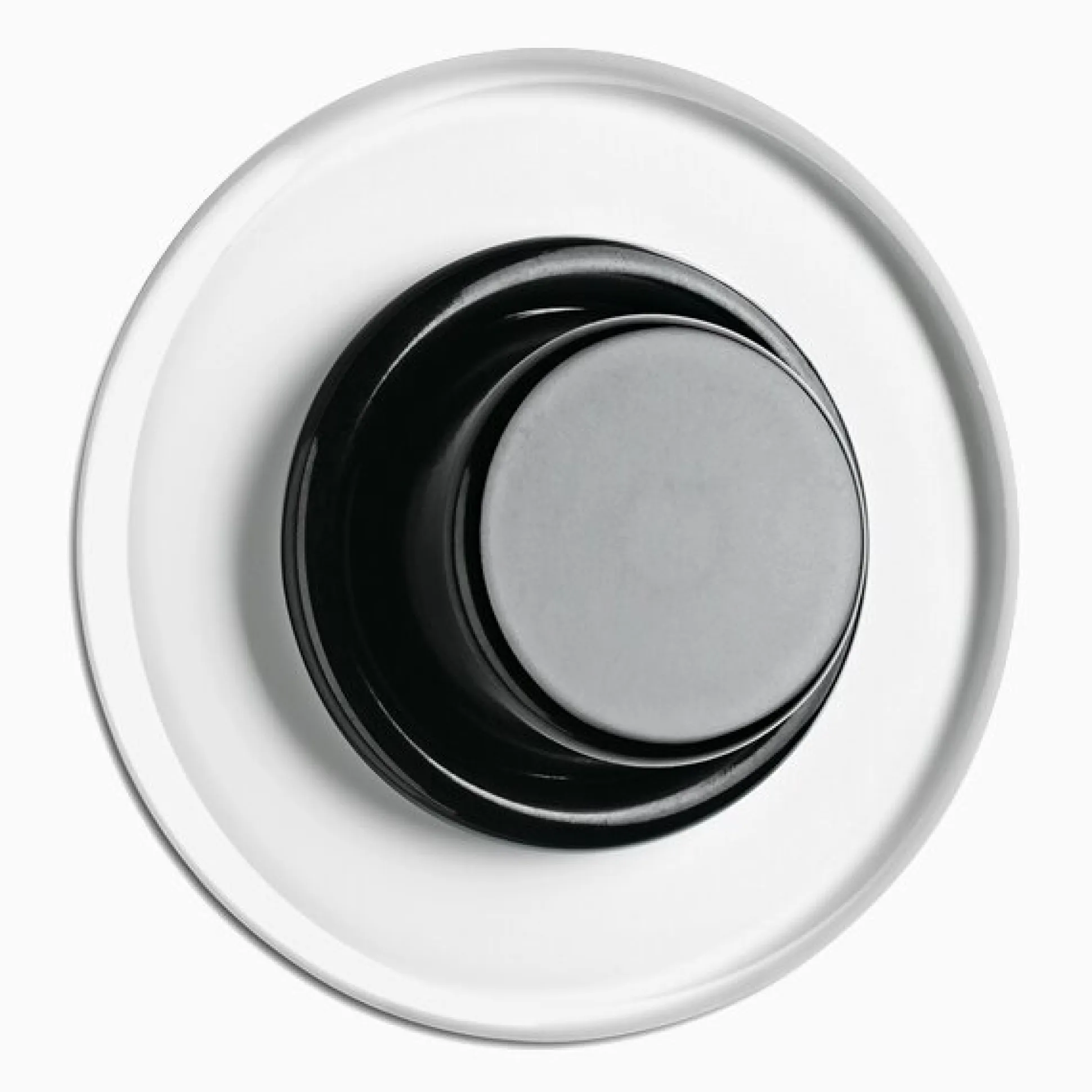 Led-dimmer svart bakelit med glasring 3-35 W