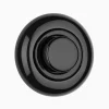 Led-dimmer svart porslin med ring 3-35 W