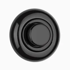 Led-dimmer svart porslin med ring 3-35 W