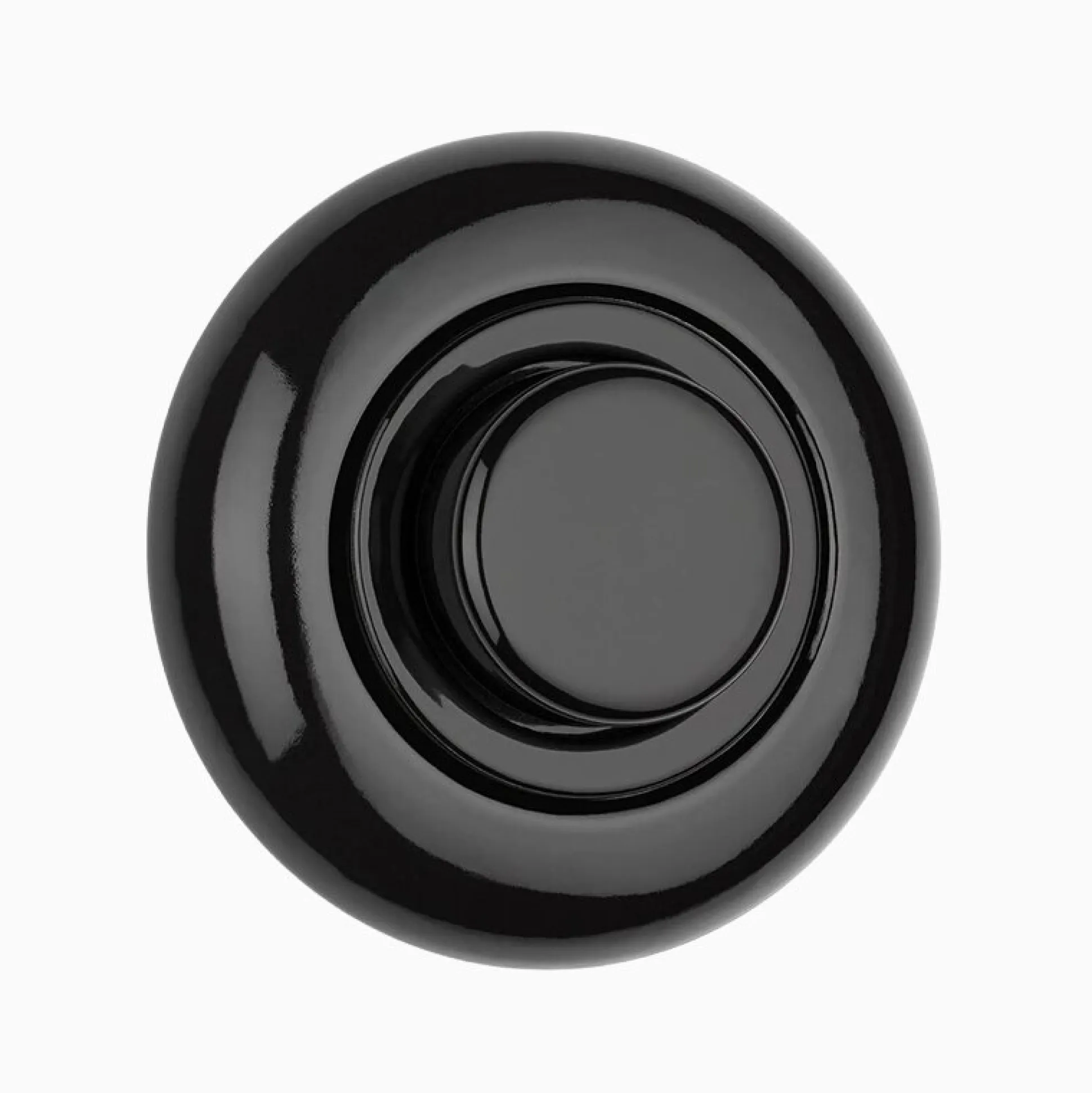 Led-dimmer svart porslin med ring 3-130 W